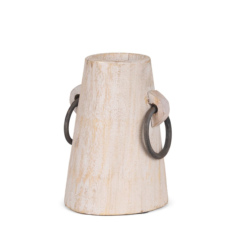 Mercana - Monique Small Light Brown w/ Handles Wood Pot - 70513 view 1