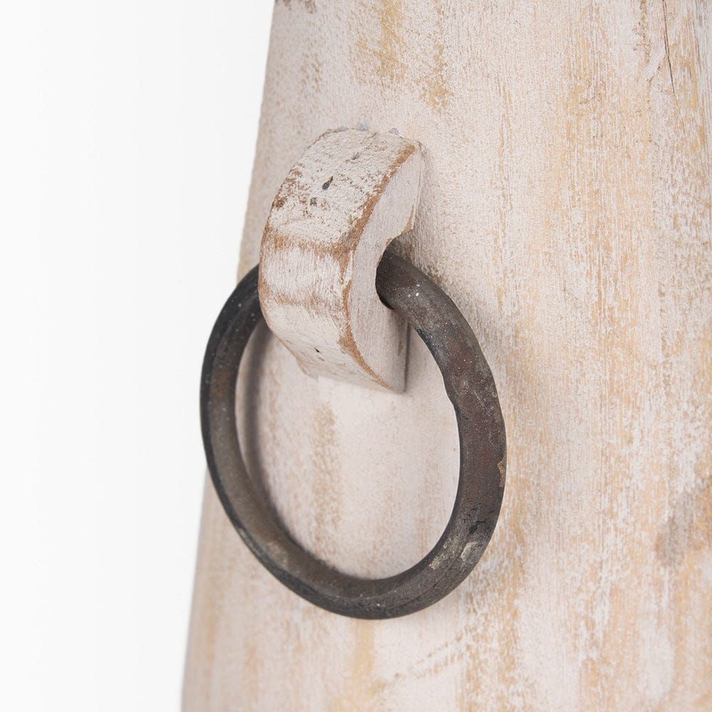 Mercana - Monique Small Light Brown w/ Handles Wood Pot - 70513 view 6