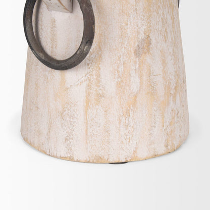 Mercana - Monique Small Light Brown w/ Handles Wood Pot - 70513 view 7