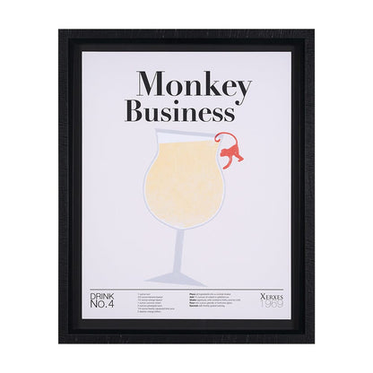 Mercana - Monkey Business by Mercana Studio a Hand Embellished Textured Framed Art Print Matted under Glass - 15389 view 1
