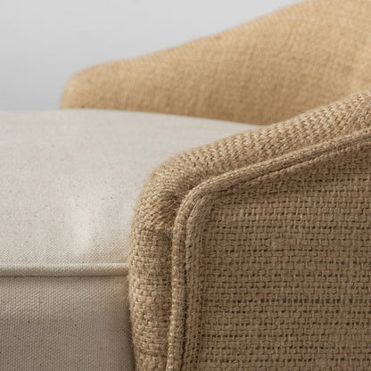 Mercana - Monmouth 24.25" Seat Height Cream/Beige Fabric Seat Brown Wood Frame Counter Stool - 68143 view 6