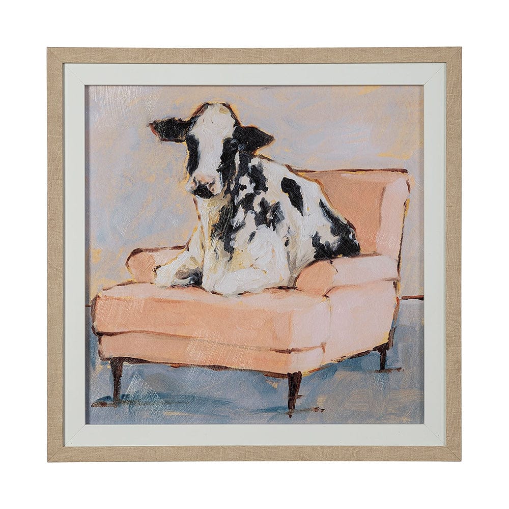 Mercana - Moo-ving In II by Ethan Harper a Hand Embellished Textured Framed Art Print Matted under Glass - 13500 view 1