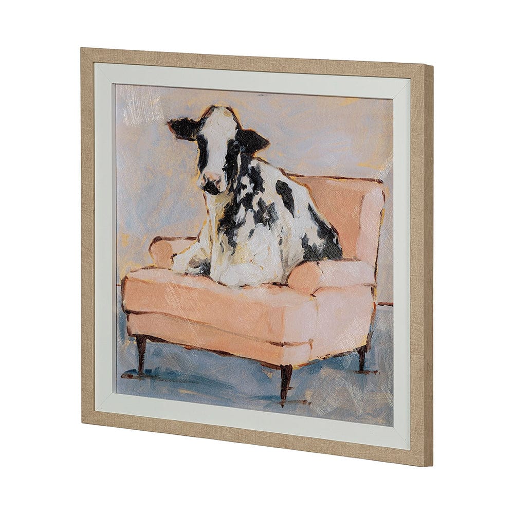 Mercana - Moo-ving In II by Ethan Harper a Hand Embellished Textured Framed Art Print Matted under Glass - 13500 view 2