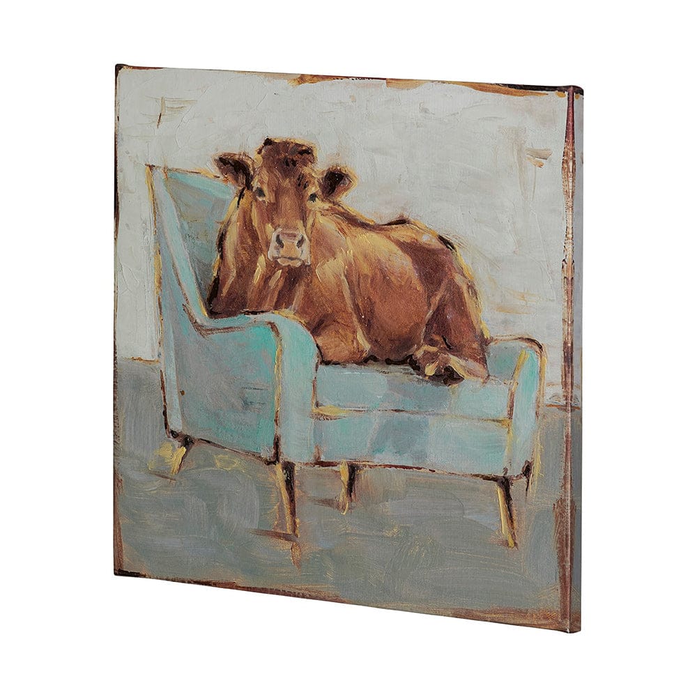 Mercana - Moo-ving IV by Ethan Harper a Hand Embellished Textured Canvas - 101848-L view 2