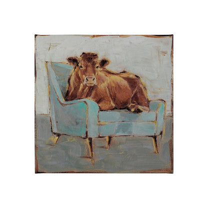 Mercana - Moo-ving IV by Ethan Harper a Hand Embellished Textured Canvas - 101848-S view 1