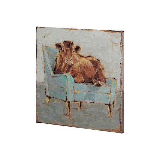 Mercana - Moo-ving IV by Ethan Harper a Hand Embellished Textured Canvas - 101848-S view 2