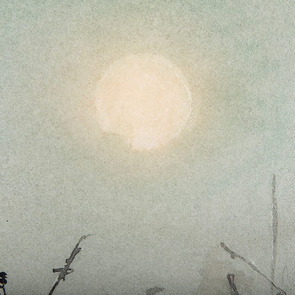 Mercana - Moon Sets, Sun Rises by Mercana Studio a Hand Embellished Textured Framed Art Print - 14040 view 9
