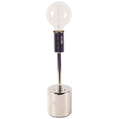 Mercana - Mooney 17.5"H Metallic-Silver Metal Shade-less Table Lamp - 65418_CLOSEOUT view 1