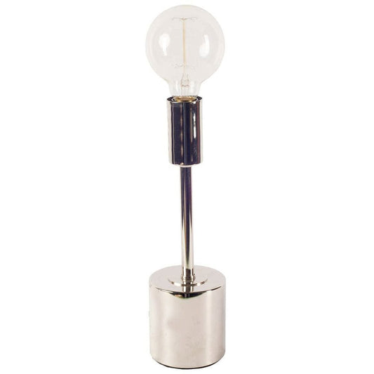 Mercana - Mooney 17.5"H Metallic-Silver Metal Shade-less Table Lamp - 65418_CLOSEOUT view 1