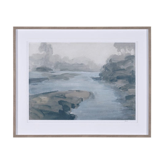 Mercana - Morning Light I by Mercana Studio a Hand Embellished Textured Framed Art Print Matted under Glass - 14963 view 1