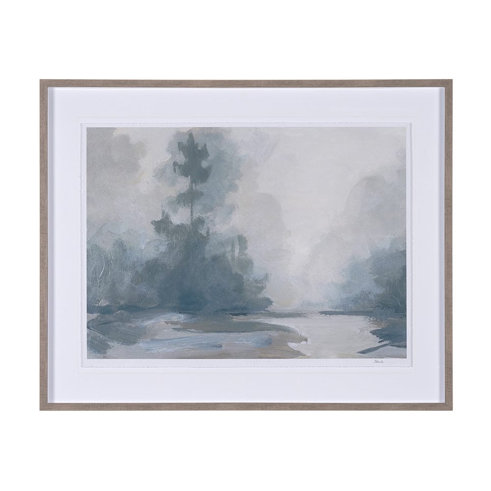 Mercana - Morning Light II by Mercana Studio a Hand Embellished Textured Framed Art Print Matted under Glass - 14964 view 1