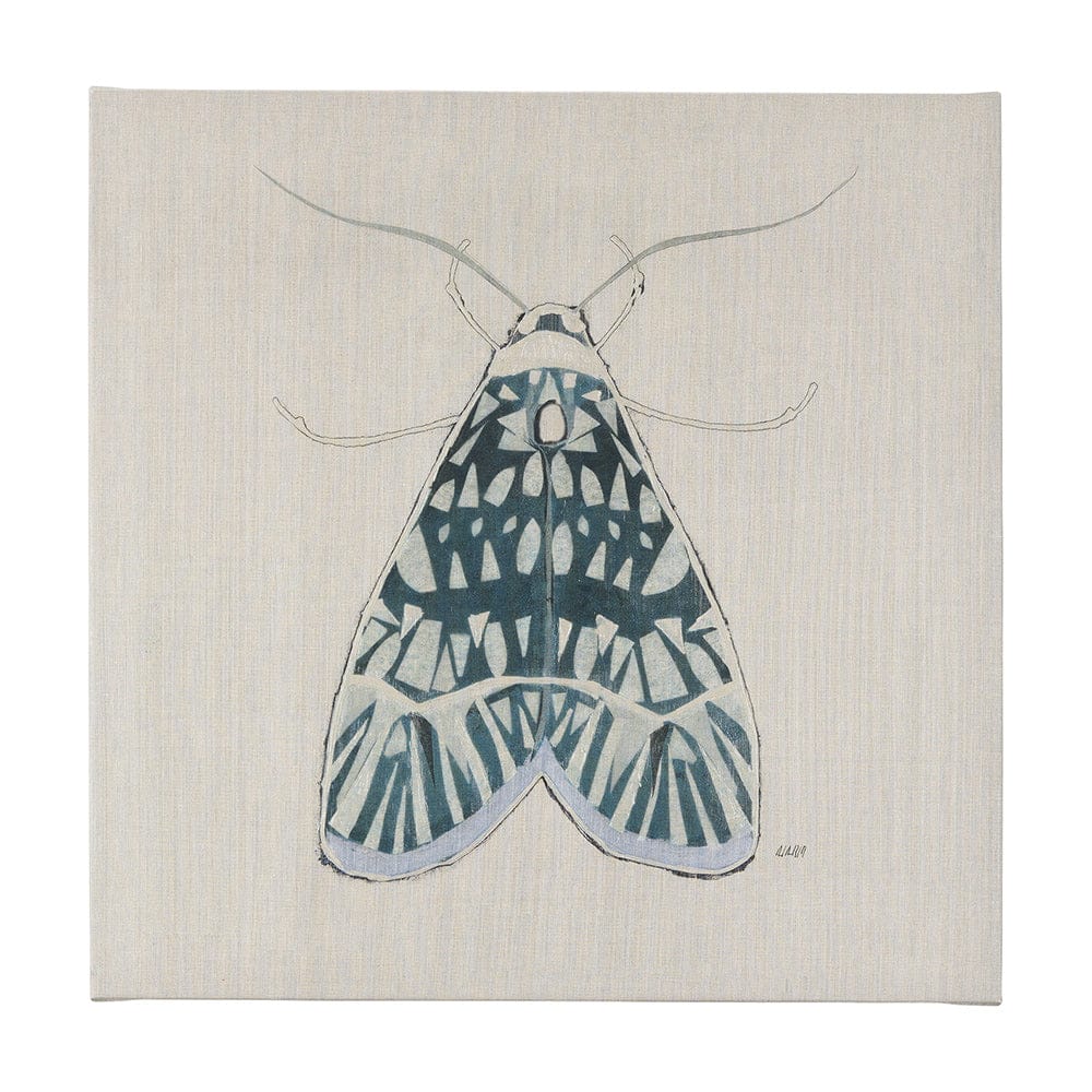 Mercana - Moth Blue I by Mercana Studio a Hand Embellished Textured Canvas - 102214-L view 1
