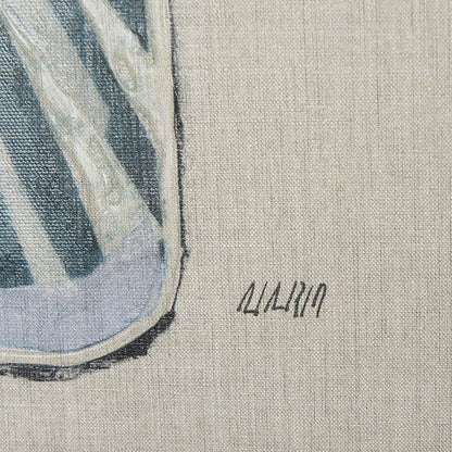 Mercana - Moth Blue I by Mercana Studio a Hand Embellished Textured Canvas - 102214-L view 6