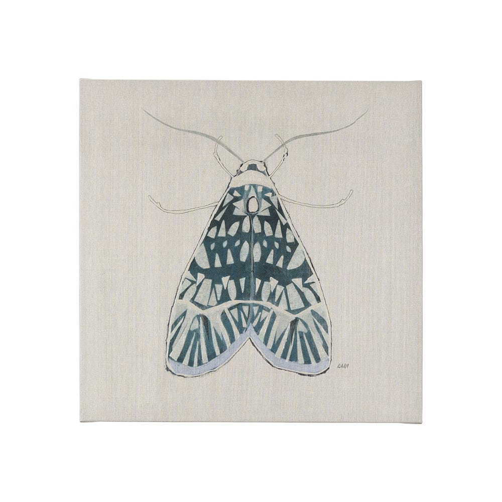 Mercana - Moth Blue I by Mercana Studio a Hand Embellished Textured Canvas - 102214-S view 1