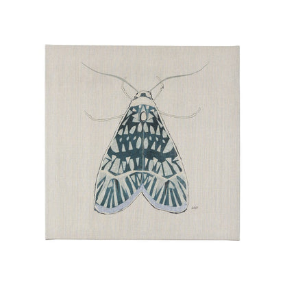 Mercana - Moth Blue I by Mercana Studio a Hand Embellished Textured Canvas - 102214-S view 1