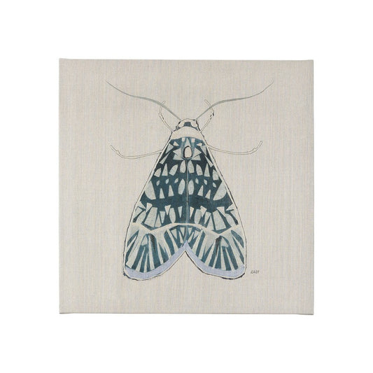 Mercana - Moth Blue I by Mercana Studio a Hand Embellished Textured Canvas - 102214-S view 1