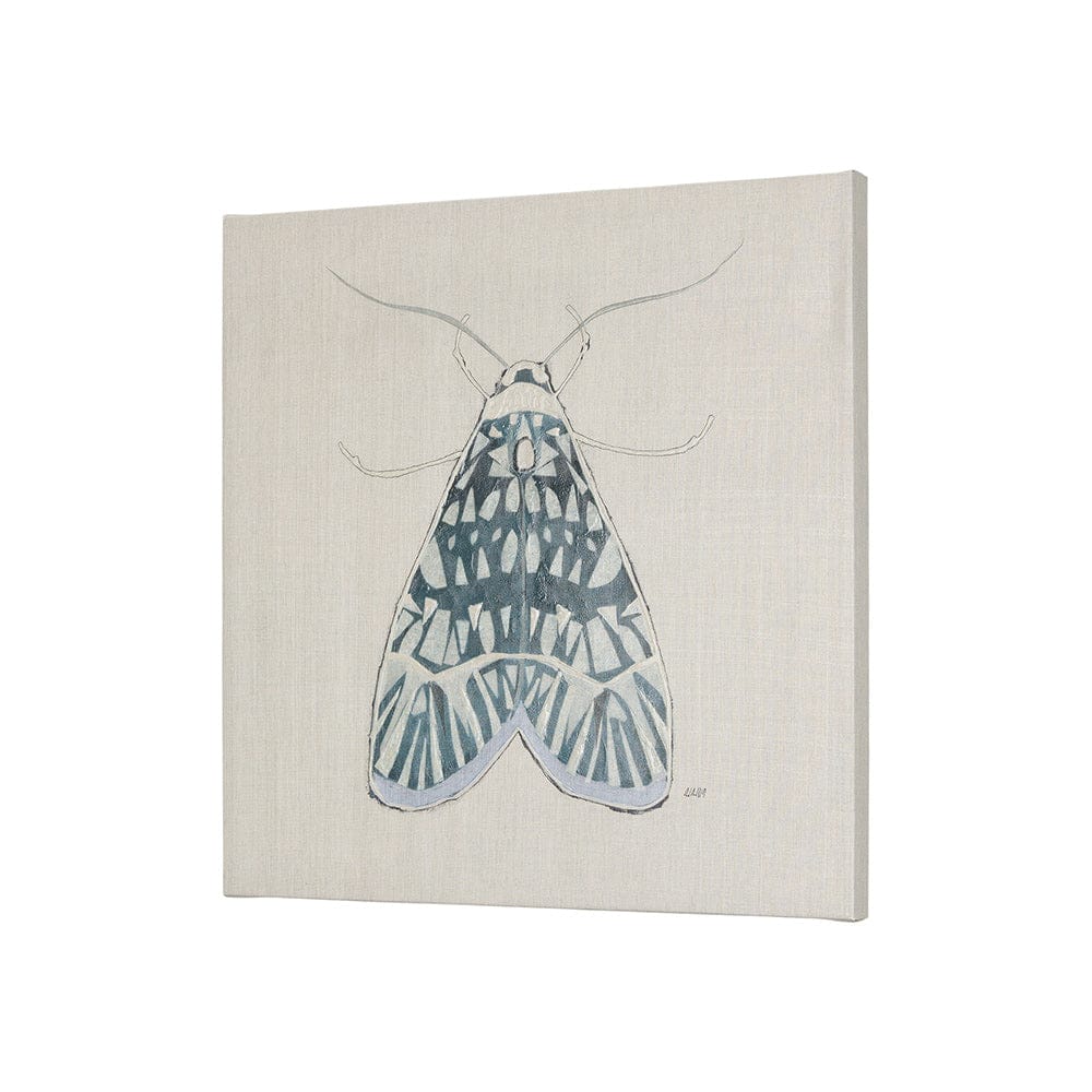 Mercana - Moth Blue I by Mercana Studio a Hand Embellished Textured Canvas - 102214-S view 2