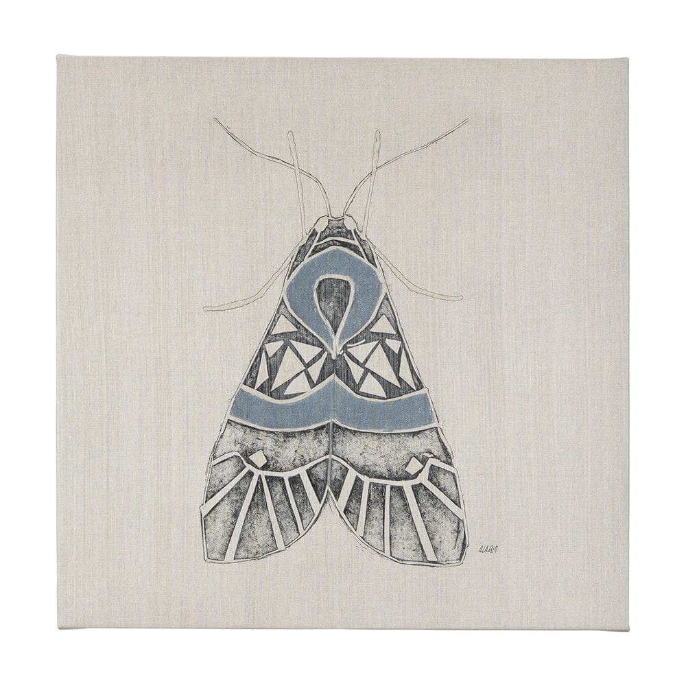 Mercana - Moth Blue II by Mercana Studio a Hand Embellished Textured Canvas - 102215-L view 1