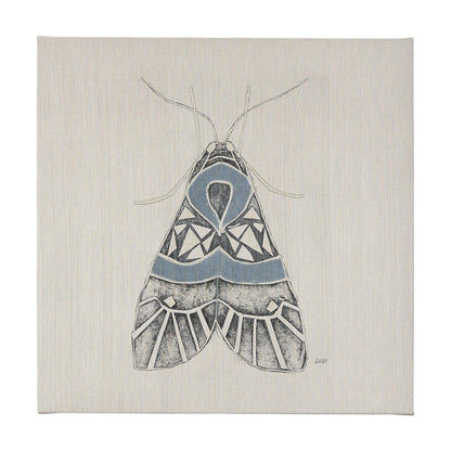 Mercana - Moth Blue II by Mercana Studio a Hand Embellished Textured Canvas - 102215-L view 1
