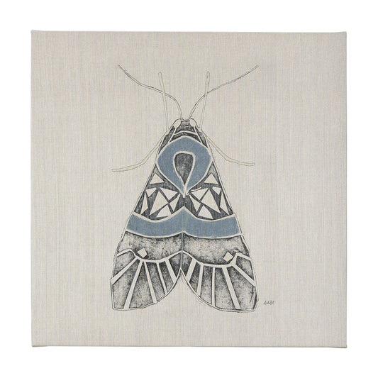 Mercana - Moth Blue II by Mercana Studio a Hand Embellished Textured Canvas - 102215-L view 1