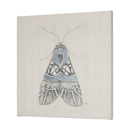 Mercana - Moth Blue II by Mercana Studio a Hand Embellished Textured Canvas - 102215-L view 2