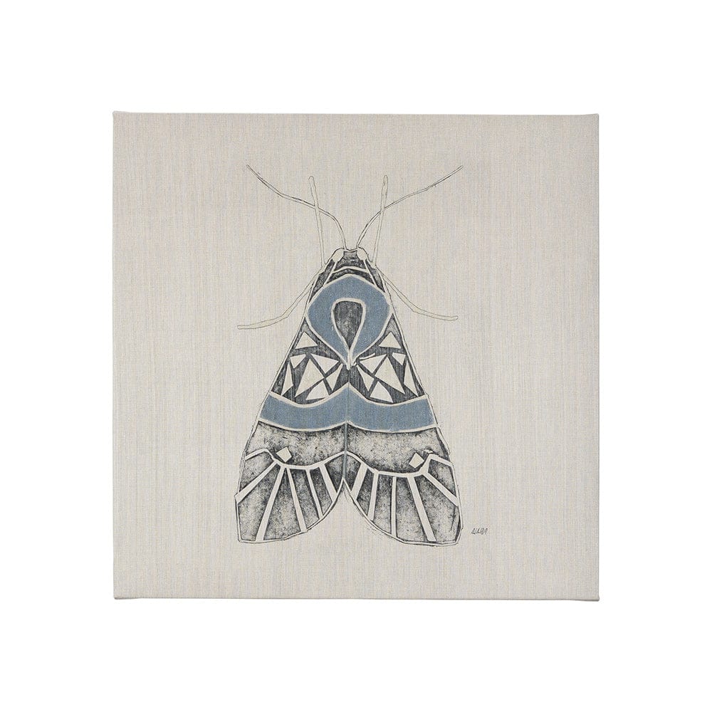 Mercana - Moth Blue II by Mercana Studio a Hand Embellished Textured Canvas - 102215-S view 1