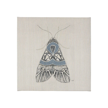 Mercana - Moth Blue II by Mercana Studio a Hand Embellished Textured Canvas - 102215-S view 1
