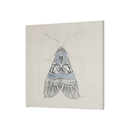 Mercana - Moth Blue II by Mercana Studio a Hand Embellished Textured Canvas - 102215-S view 2