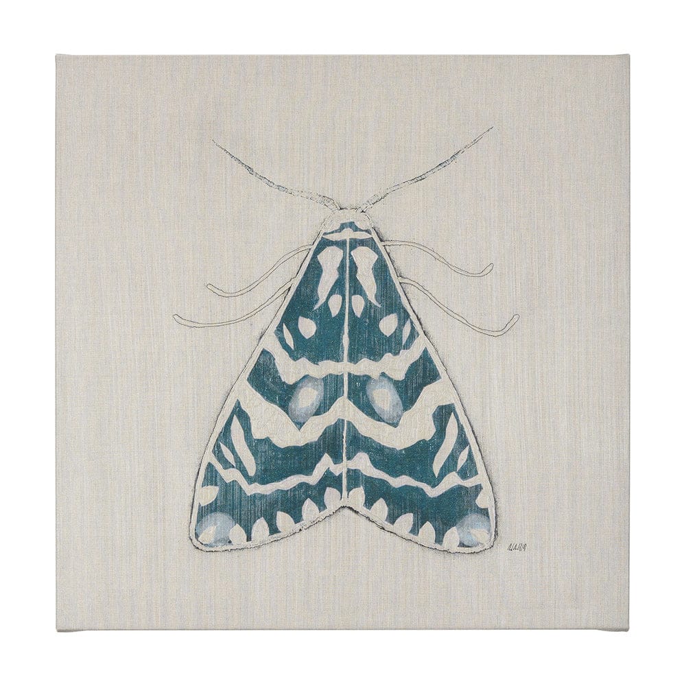 Mercana - Moth Blue III by Mercana Studio a Hand Embellished Textured Canvas - 102216-L view 1