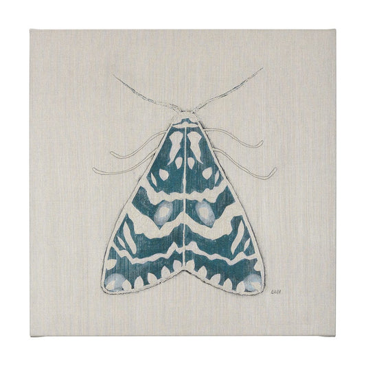 Mercana - Moth Blue III by Mercana Studio a Hand Embellished Textured Canvas - 102216-L view 1