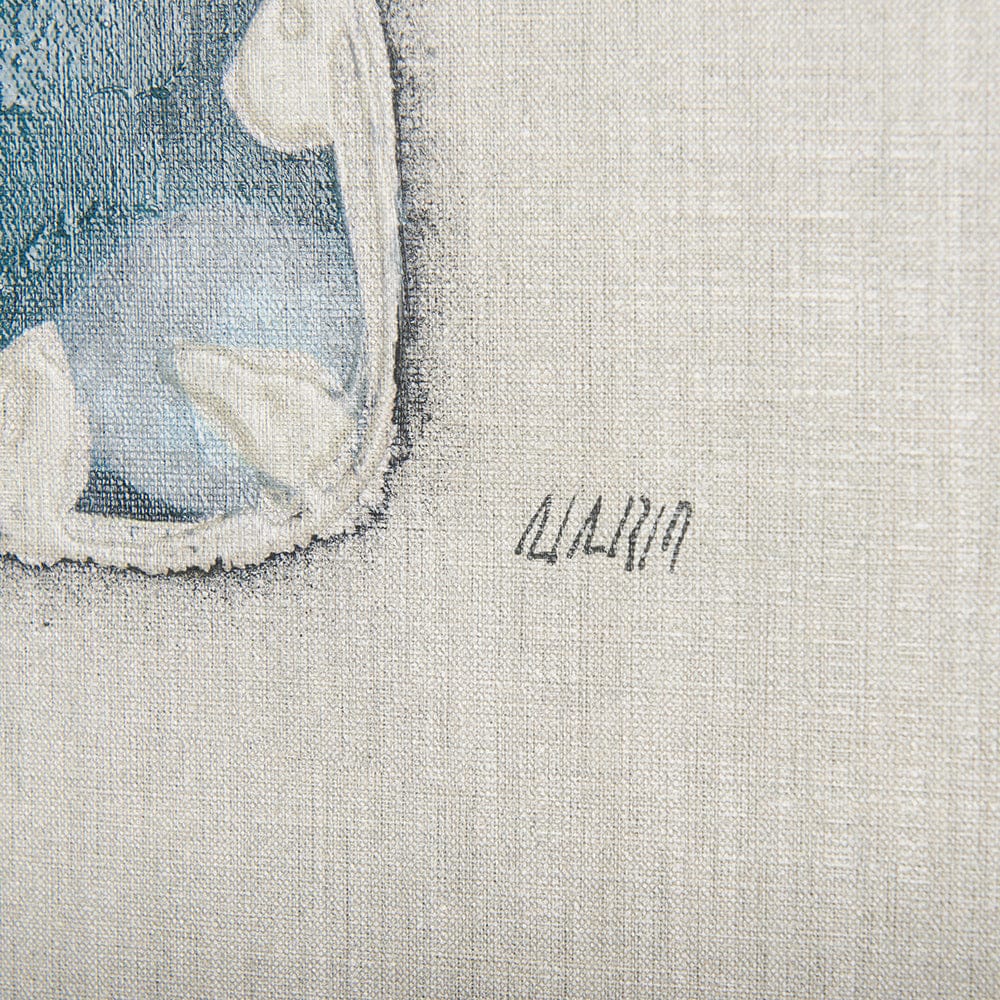 Mercana - Moth Blue III by Mercana Studio a Hand Embellished Textured Canvas - 102216-L view 6