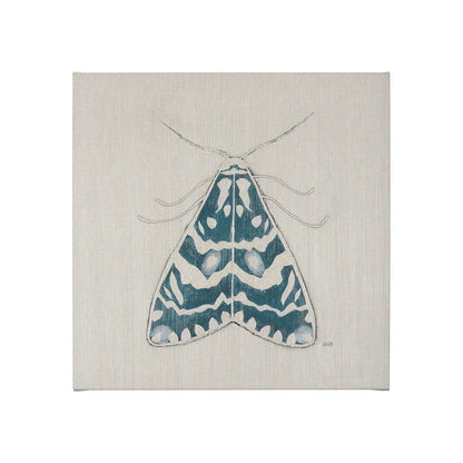 Mercana - Moth Blue III by Mercana Studio a Hand Embellished Textured Canvas - 102216-S view 1