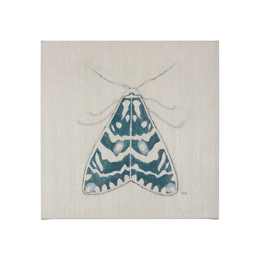 Mercana - Moth Blue III by Mercana Studio a Hand Embellished Textured Canvas - 102216-S view 1