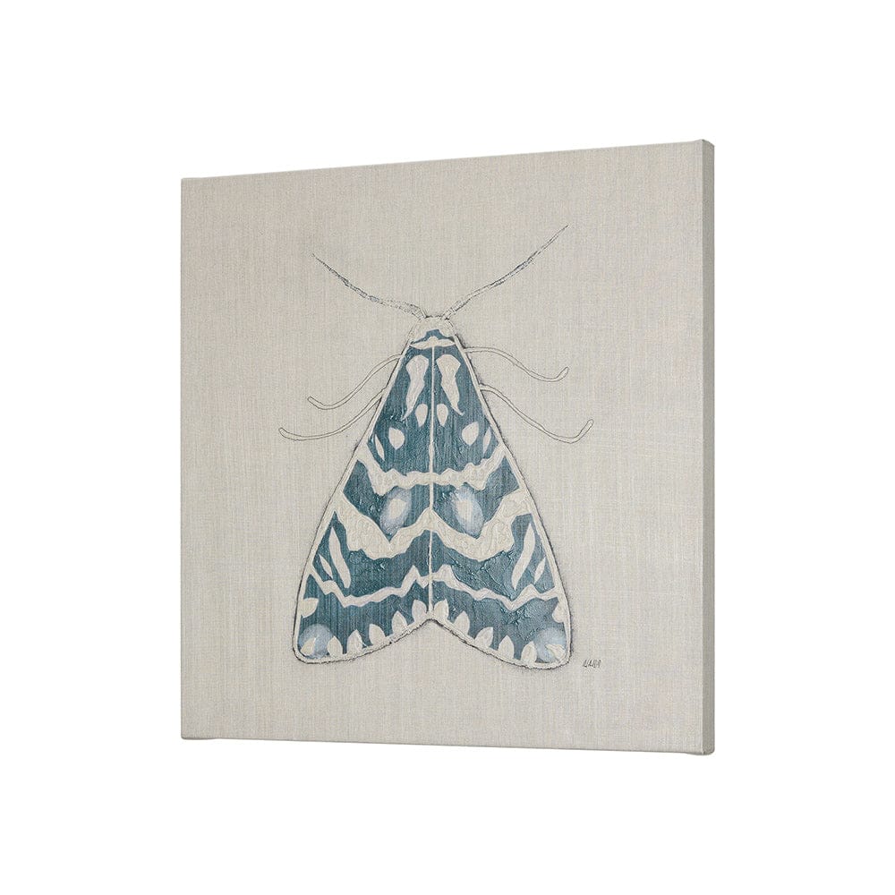 Mercana - Moth Blue III by Mercana Studio a Hand Embellished Textured Canvas - 102216-S view 2