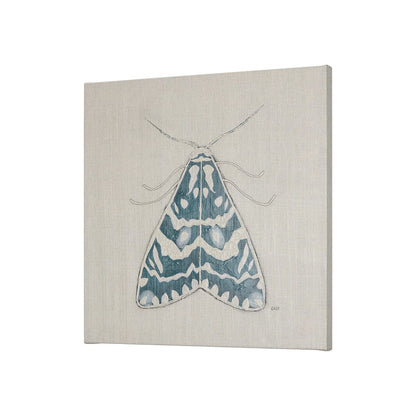 Mercana - Moth Blue III by Mercana Studio a Hand Embellished Textured Canvas - 102216-S view 2