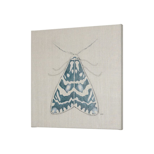 Mercana - Moth Blue III by Mercana Studio a Hand Embellished Textured Canvas - 102216-S view 2