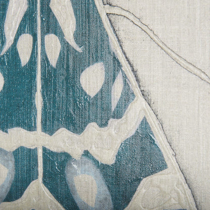 Mercana - Moth Blue III by Mercana Studio a Hand Embellished Textured Canvas - 102216-S view 7
