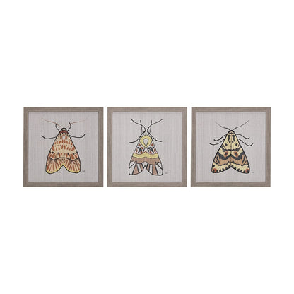 Mercana - Moth I by Mercana Studio a Hand Embellished Textured Framed Art Print - 14311 view 8