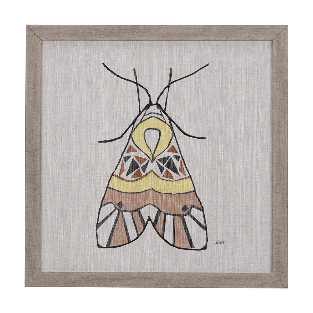 Mercana - Moth II by Mercana Studio a Hand Embellished Textured Framed Art Print - 14312 view 1