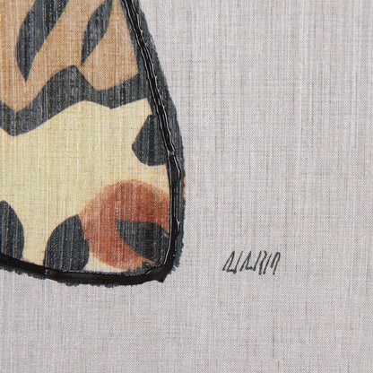 Mercana - Moth III by Mercana Studio a Hand Embellished Textured Framed Art Print - 14313 view 7