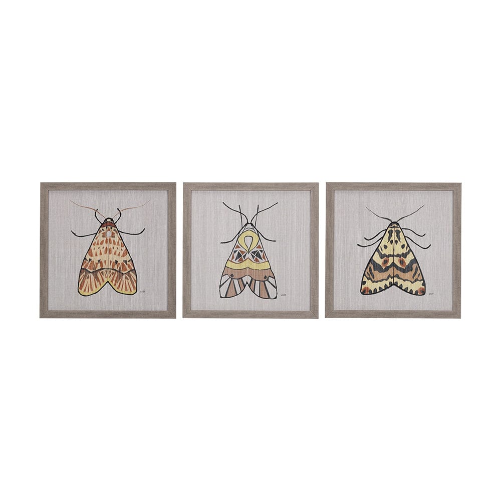 Mercana - Moth III by Mercana Studio a Hand Embellished Textured Framed Art Print - 14313 view 8