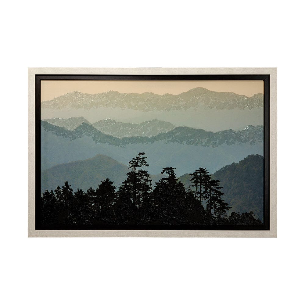 Mercana - Mountain Light by Wild Wonders of ChinHand Embellished Textured Framed Art Print Matted under Glass - 13685 view 1