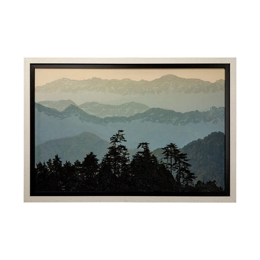 Mercana - Mountain Light by Wild Wonders of ChinHand Embellished Textured Framed Art Print Matted under Glass - 13685 view 1