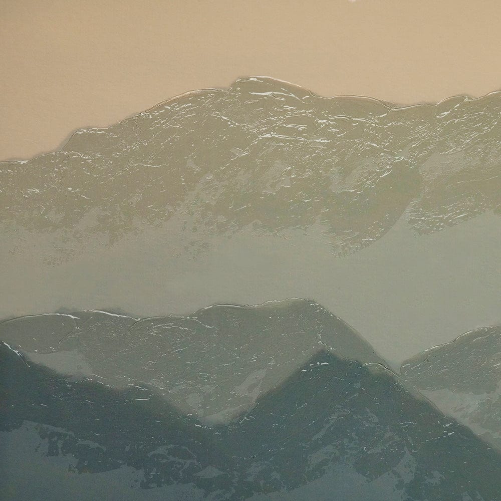 Mercana - Mountain Light by Wild Wonders of ChinHand Embellished Textured Framed Art Print Matted under Glass - 13685 view 6