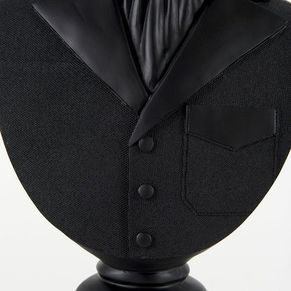 Mercana - Mozart 8.2L x 6.0W x 22.5H Black Painted Resin Deer Bust - 69288 view 7