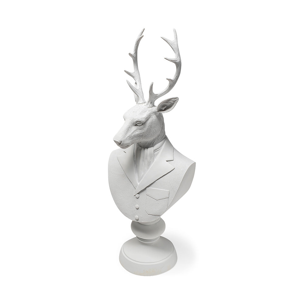 Mercana - Mozart 8L x 6W White Resin Deer In A Suit - 57901 view 1