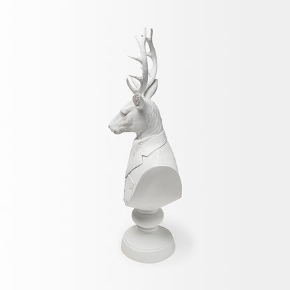 Mercana - Mozart 8L x 6W White Resin Deer In A Suit - 57901 view 3