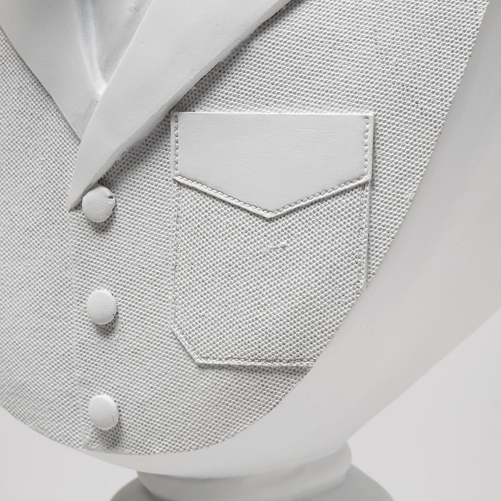 Mercana - Mozart 8L x 6W White Resin Deer In A Suit - 57901 view 7