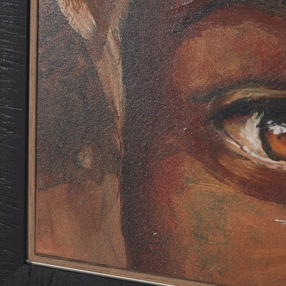 Mercana - Mud Cloth Head Scarf II by Mercana Studio a Hand Embellished Textured Framed Canvas - 102654-FS view 5
