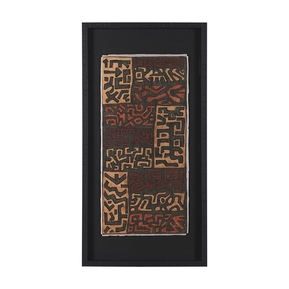 Mercana - Mud Cloth Tapestry I by Mercana Studio a Hand Embellished Framed Art Print Matted under Glass - 15689 view 1